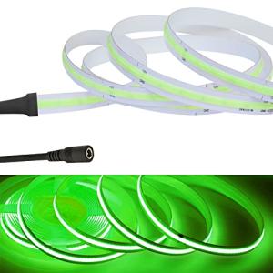 LEKE COB テープライトLEDストリップライトフレキシブル 高密度 LEDテープライト 2.5m 320LEDs/m 緑色ライト DC12