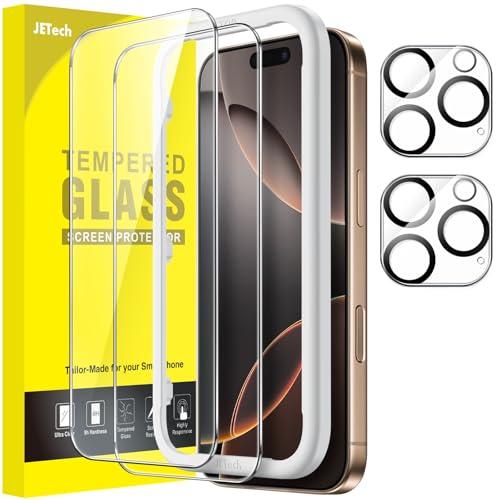 JETech iPhone 16 Pro Max 6.9インチ用 液晶保護フィルム+カメラレンズフィ...