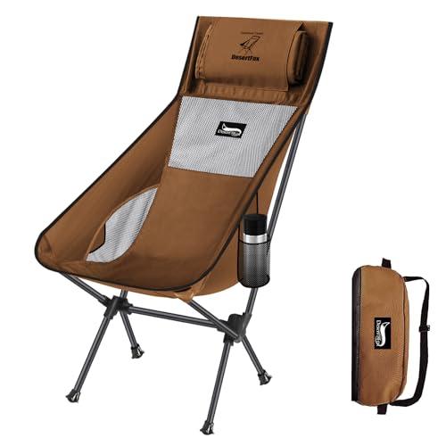 DesertFox アウトドアチェア 折りたたみ コンパクト 超軽量 ハイバック キャンプ 椅子 独...