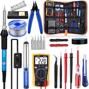 SREMTCH はんだごてセット 21-in-1 温度調節可(200〜450℃)