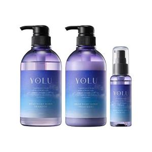YOLU リラックスナイトリペア3点セット シャンプー トリートメント  ヘアオイル 475ml+475g+80ml 濃密