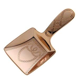 青芳 CASUAL PRODUCT ティーキャディースプーン ダストパン ピンクゴールド 510793 日本製 抗菌