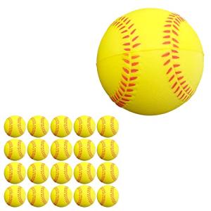 Global Desk ウレタン野球ボール 練習 トレーニング 柔らかい 軟式 室内 屋外 直径7cm 親子 20球セット