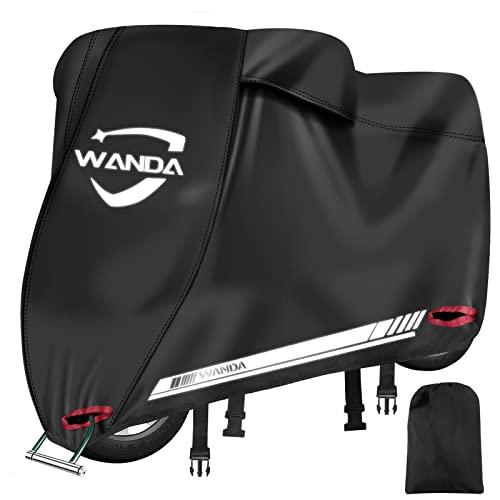 WANDA バイクカバー 420D 全天候型 2023最新型 厚手 破れにくい 耐熱 溶けない UV...