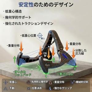 GUITTO ギタースタンド 折りたたみ Aフ...の詳細画像2