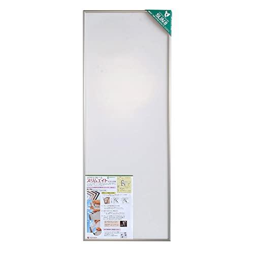 ソフケン アルミ額縁 スリムエイト 330X900 シルバー 手ぬぐい額、軽量で作品セットが簡単なポ...