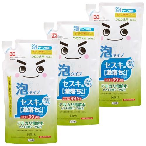レック セスキの激落ちくん 密着泡スプレー 詰め替え 360ml×3個セット (洗浄・除菌・消臭) ...