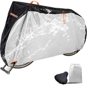 自転車カバー サイクルカバー 極厚420D 二重縫製 立体構造により UV加工 厚手 屋外 防水 防雨 防紫外線 防風 防塵 防雪 防盗難 29