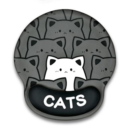 Newseego マウスパッド かわいい リストレスト 一体型マウスパッド 低反発リストレス 人間工...