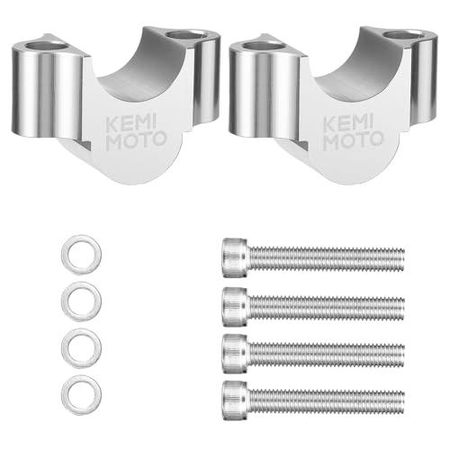 KEMIMOTO ハンドルポスト バイク 20mmアップ 汎用 ハンドルバー ライザー φ22.2m...