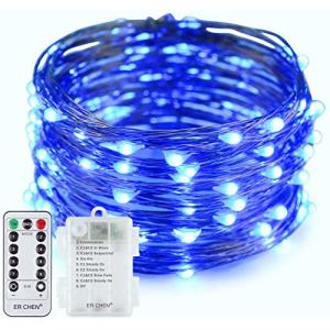 LEDイルミネーションライト ジュエリーライト 100球 10m 電池式 リモコン付 8パターン 点滅 点灯 タイマー機能 防水 防塵仕様 屋外