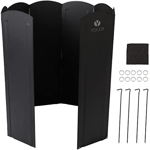ヨーラー|YOLER 大型風防板 ウインドスクリーン 風除板 折り畳み式 ペグ・リング付 固定 アウ...