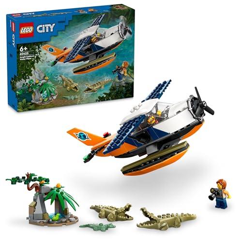レゴ(LEGO) シティ ジャングル探検 水上飛行機 おもちゃ 玩具  誕生日 ブロック 知育 クリ...