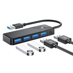 GiGimundo USB ハブ 4ポート USB3.0 HUB バスパワー 5Gbps高速転送 バスパワー 軽量 Windows MacBoo