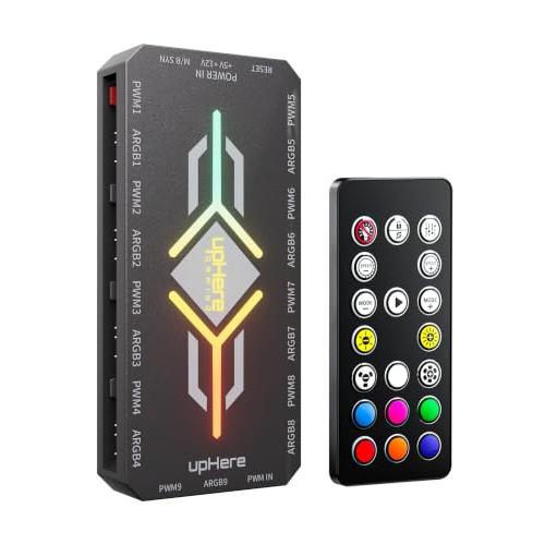 Novonest ファンハブ ケースファン用 argb ハブ PWM 4ピン 9ポート ARGB 5...