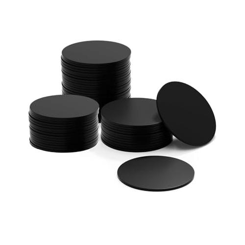 YUGUOCHENG NFCタグ(ブラック 50枚) NTAG215 コイン型カード 円形 直径25...