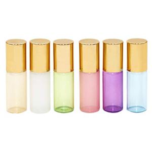 Frcolor ロールオンボトル 3ml アロマボトル 保存容器 遮光瓶 ロールタイプ 精油 香水 小分け用 詰め替え容器 6本セット