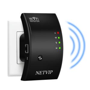 NETVIP 無線LAN中継機 WiFi中継器 ワイヤレスブースター リピーター/アクセスポイント モード 2.4GHz 300Mbpsに対応｜ミーナワン