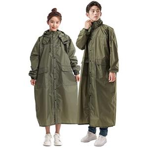 TONGMO レインコートメンズ レディース 自転車 軽量 快適 原付用 ロング丈のおしゃれなレインウェア リュックにも対応 完全防水 防 豪