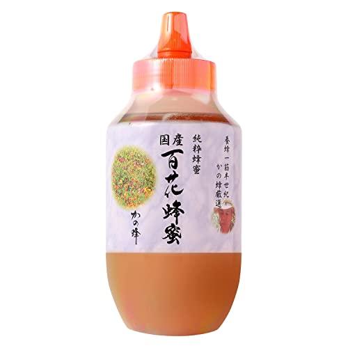はちみつ 専門店かの蜂 国産 百花 蜂蜜 1000g（1kg） 完熟 の 純粋 蜂蜜 （とんがり容器...