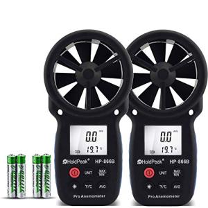 デジタル風速計 HoldPeak 886B 風力計 ハンドヘルド風速計 風量計LCDバックライト データホールド MAX/MIN機能付きドローン