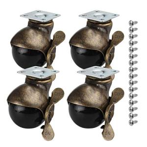 キャスター 4個 ホイール 360度旋回板 50mm