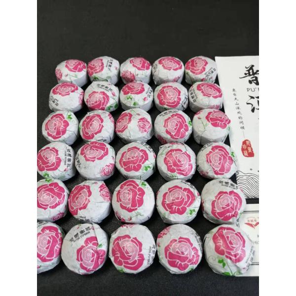 中国茶葉 薔薇プーアル茶 20個入り cm5-8-20