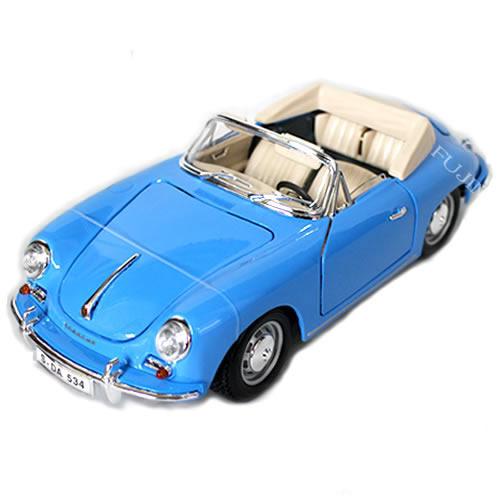 ミニカー 1961 Porsche 356 B Cabriolet blue 1/18 Maisto...