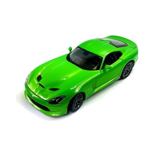 ミニカー 2013 SRT Viper GTS Green 1/18 MAISTO 全国送料無料 ダ...