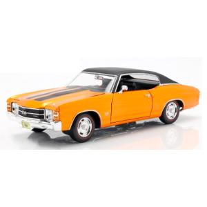 1971 Chevrolet Chevelle SS 454 Sports Coupe Orange Maisto 1/18  【全国送料無料】 シボレー シェベル オレンジ アメ車 ミニカー マイスト マッスルカー｜miahat1024