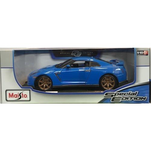 ミニカー GT-R 2009 Nissan R35 BLUE 1/18 Maisto 日産 ニッサン...