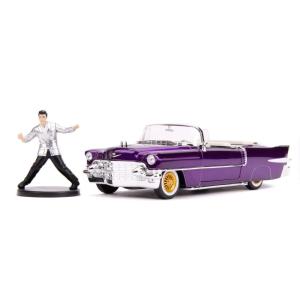 エルビス プレスリー 1956 CADILLAC ELDORADO PURPLE  1/24 JADA【全国送料無料】 ELVIS キャデラック エルドラド ミニカー ジャダ プレゼント 父の日｜miahat1024