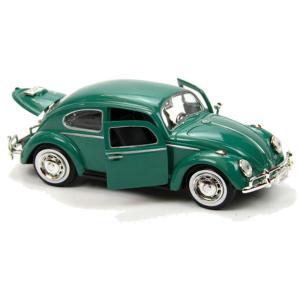 1966 Volkswagen Beetle green 1/24 Motor Max【全国送料無料】 VW ミニカー モーターマックス ワーゲン ビートル 緑 レトロ 空冷 flat4 クラシック タイプ1