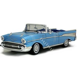 1957 CHEVY BEL AIR skyblu 1/18 MOTOR MAX【全国送料無料】｜miahat1024