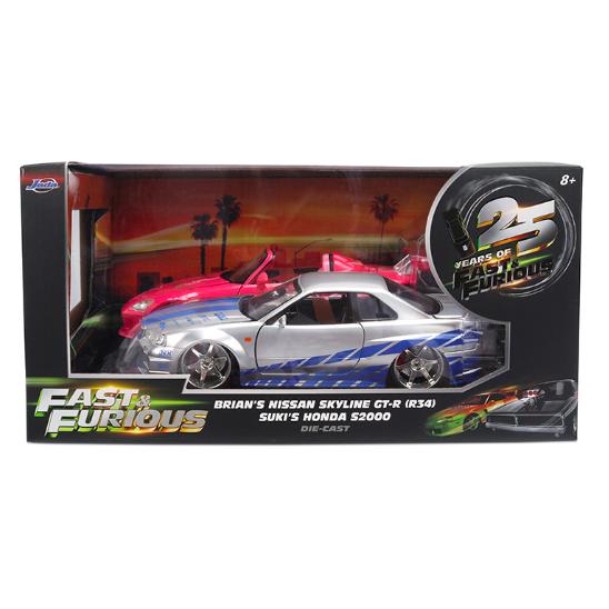 ワイルドスピード Brian Nissan Skyline GT-R (R34) &amp; Suki Ho...