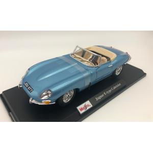 ミニカー Jaguar E-type Cabriolet 1961 Sky MAISTO 1/18 ...