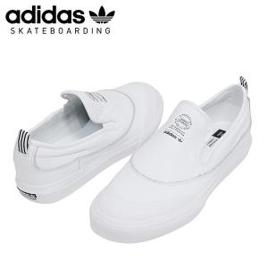 adidas skateboarding アディダス MATCHCOURT SLIP CORE メンズ スニーカー WHITE スリッポン ホワイト 白 スケシュー シューズ 送料無料｜miami-records