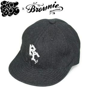 HOT BOX SESSIONS × BROWNIE デニムキャップ BLACK DENIM ホットボックス CASPER CMK 帽子 メンズ ブラック 送料無料｜miami-records