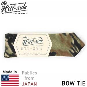 The Hill-side ヒルサイド Bow-Tie ボウタイ BLEEDING TIGER CAMO メンズ 蝶ネクタイ タイガーカモ コットン 迷彩 MADE IN USA アメリカ製 男性用 藍染｜miami-records