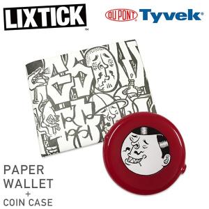 LIXTICK リックスティック PAPER WALLET SET LETTER by ESOW BLACK ペーパーウォレット コインケース 財布 セット ブラック メンズ グラフィティ 送料無料｜miami-records