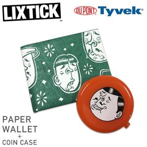 LIXTICK リックスティック PAPER WALLET SET FACE by ESOW GREEN ペーパーウォレット コインケース 財布 セット グリーン メンズ グラフィティ 送料無料｜miami-records