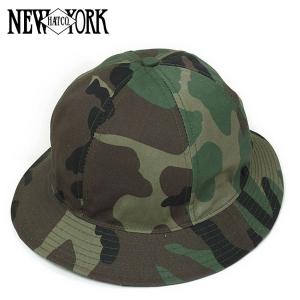 NEW YORK HAT ニューヨークハット CAMO TENNIS コットンハット WOODLAND CAMO メンズ キャンバス ハット 迷彩 ミリタリー アウトドア 帽子 送料無料｜miami-records