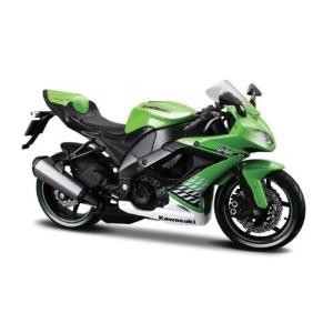 マイスト カワサキ ニンジャ ZX-10R グリーン 緑 バイク オートバイ モデルバイク ダイキャスト カワサキ・ニンジャZX-10R Maisto 1/12 Kawasaki Ninja ZX-10R｜mib-store