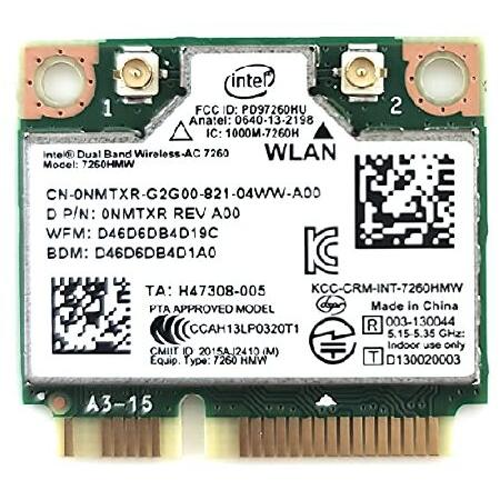 並行輸入 Intel Dual Band Wireless-AC 7260 2x2 Network ...