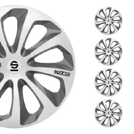 並行輸入 Sparco シシリアホイールカバー 8-10 - 14" SPC1473SVGR
