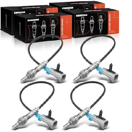 並行輸入 A-Premium O2酸素センサー 4個 アップストリームとダウンストリーム キャデラッ...