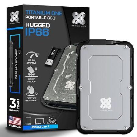 並行輸入 Titanium One ポータブル 外付け SSD 1TB USB 3.2 Gen 2 ...