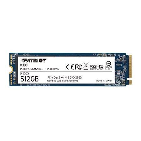 並行輸入 Patriot P300 M.2 PCIe Gen 3 x4 512GB SSD リード1...