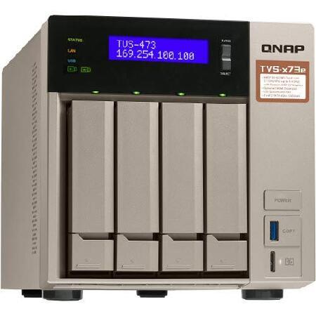 並行輸入 QNAP Turbo NAS TVS-473e NASストレージ、AMD RX-421BD...