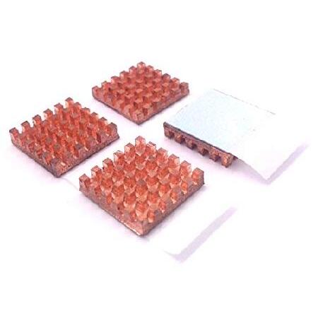 並行輸入 Easycargo 25mm 銅ヒートシンクキット 25mmx25mmx4mm+ 3M 8...